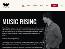 Tablet Screenshot of musicrising.com